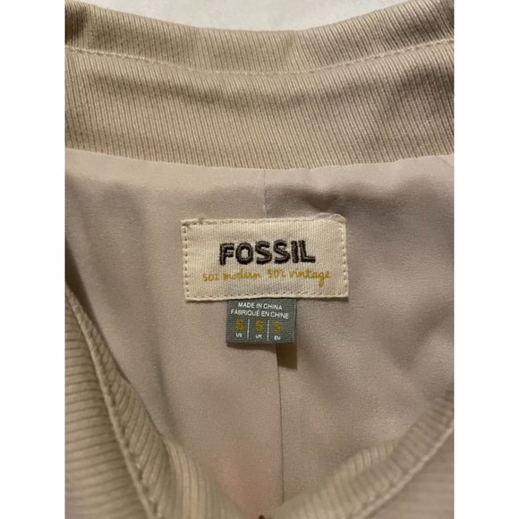 Fossil Ladies Jacket Small 50% Modern 50% Vintage Peacoat - Picture 4 of 6